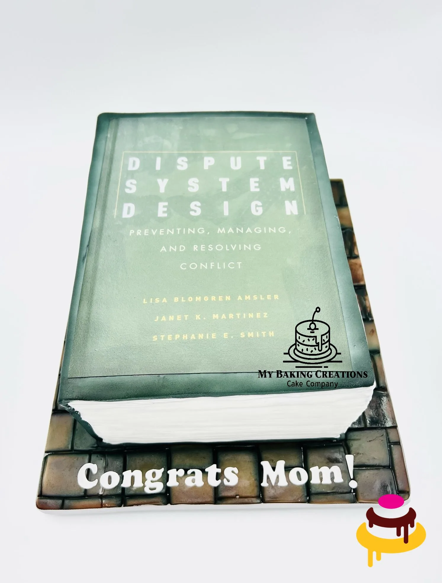Custom realistic book birthday cake San Francisco Bay Area